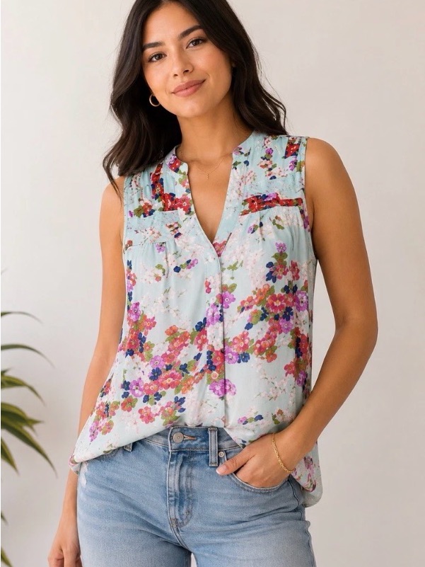 Anthropologie Meadow Rue Mint Sage Green Peasant Top Large